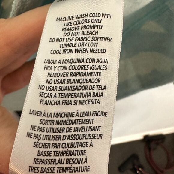 EUC Calvin Klein 3/4 Hoodie, Light Blue (heathered), Size L - Picture 4 of 4